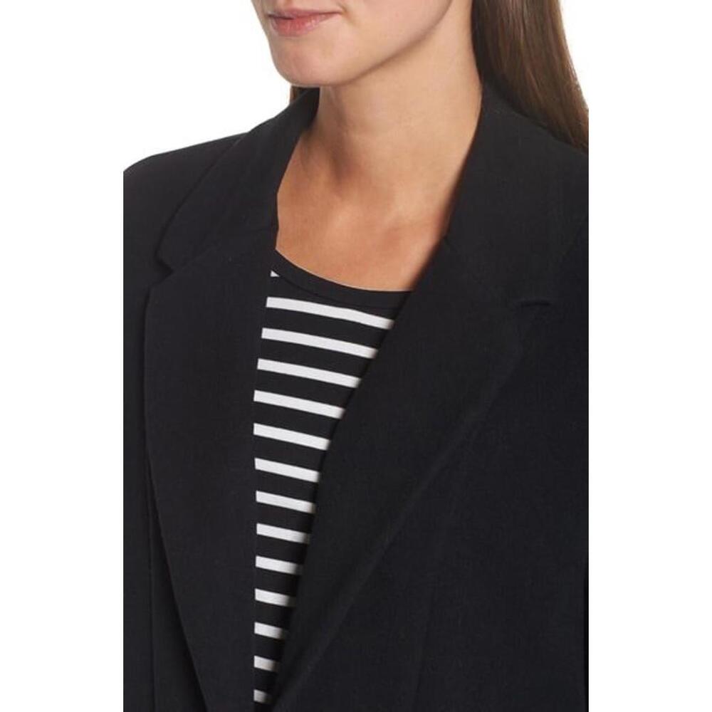 New HALOGEN Women’s Two-Button Jacket In Black Size M - Picture 4 of 11